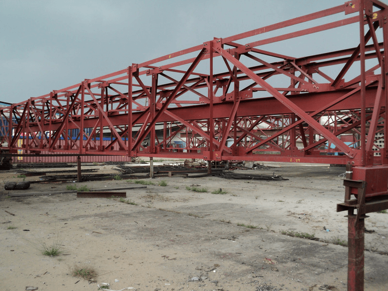   4. Our Proprietary 5TON 15m span ELECTRIC OVERHEAD TRAVELING(EOT) Crane with an open Lattice Crane Girder in our Yard preparatory for final anti-corrosion coating and subsequent delivery to site
                            .
                            